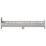 vidaXL Cadre de lit sans matelas sonoma gris 90x190 cm