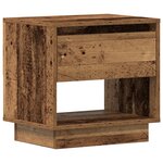 Table de chevet vidaXL en vieux bois 45x34x44 cm en bois reconstitué