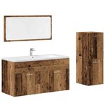 vidaXL Ensemble de meubles salle de bain 3 Pièces bois d'ingénierie