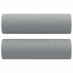 vidaXL Ensemble de canapés 3 Pièces coussins gris clair tissu