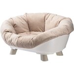 Corbeille chat ou chien sofa Throne 4 avec coussin - Blanc
