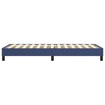 vidaXL Cadre de lit sans matelas bleu 100x200 cm tissu