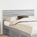 vidaXL Tête de lit Gris Sonoma 150 cm Bois d'ingénierie