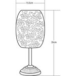 Lanterne solaire métal cuivré - LED blanche 10 lm - H35 cm