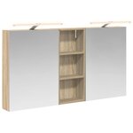 vidaXL Ensemble de Meubles de Salle de Bain 3 Pièces 130 x 14 5 x 70 cm