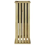 vidaXL Jardinière avec Doublure 33x33x85 cm Bois Imprégné de Pin