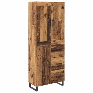 vidaXL Haut Armoire Bois ancien 69 5 x 34 x 180 cm Bois d'ingénierie