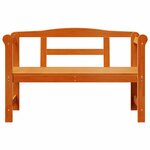 vidaXL Banc extérieur Marron 119 x 76 x 44cm Bois de pin massif