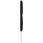 vidaXL Tête de lit avec des lumières à LED Réglable Noir 80 cm tissu