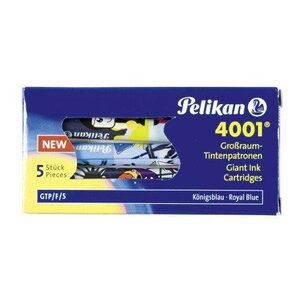 Cartouches d'encre GTP/F/5-2/B  bleu royal PELIKAN