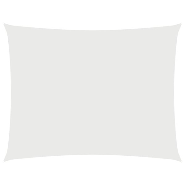 vidaXL Voile de parasol tissu oxford rectangulaire 2x3 5 m blanc