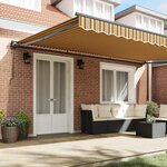 vidaXL Cadre d'auvent Jaune et Gris 500 × 300 cm