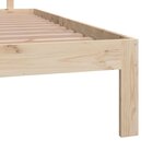 vidaXL Cadre de lit Bois de pin massif 160x200 cm