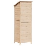 vidaXL Abri de jardin Naturel 59 x 56 x 176 cm Bois de Sapin Massif
