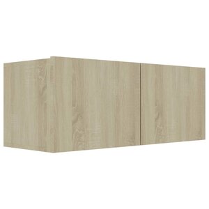 vidaXL Meuble TV Chêne sonoma 80x30x30 cm Bois d’ingénierie