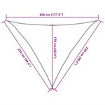 vidaXL Voile d'ombrage 160 g/m² Blanc 2 5x2 5x3 5 m PEHD