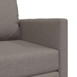 vidaXL Canapé-Lit Taupe 74 x 77 x 81 cm tissu
