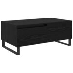 vidaXL Table basse Chêne noir 90 x 50 x 36 5 cm Bois d'ingénierie