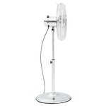 vidaXL Ventilateur sur pied 3 vitesses 40 cm Chrome