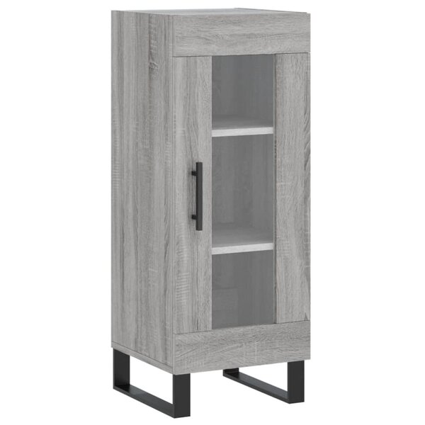 vidaXL Buffet Sonoma gris 34 5x34x90 cm Bois d'ingénierie