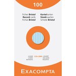 Etui De 100 Fiches - Bristol Ligné Perforé 125x200mm - Couleurs Assorties - X 12 - Exacompta
