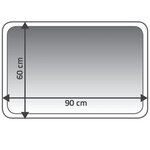 RIDDER Tapis de salle de bains Coins 60 x 90 cm Rouge 7103306