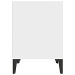 vidaXL Tables de chevet 2 Pièces Blanc 40x35x50 cm