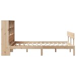 vidaXL Lit bibliothèque sans matelas 160x200 cm bois massif de pin