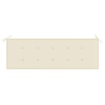 vidaXL Banc de jardin 3 places avec coussin 150 cm Bois d'eucalyptus