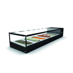 Vitrine tapas réfrigérée bacs gn 1/3 série logic - 970 à 1680 mm - sayl - avec bacs - 1320 mm