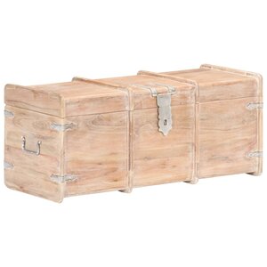 vidaXL Coffre de rangement 90x40x40 cm bois d'acacia solide