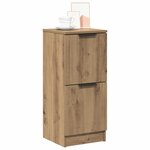 vidaXL Buffet chêne artisanal 30x30x70 cm bois d'ingénierie