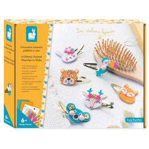 Jeu créatif - Création de barrettes - 6 modèles animaux - Dès 6 ans - Janod