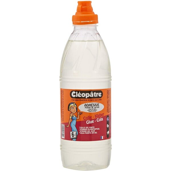 Flacon de colle transparente - 1kg - cléopâtre