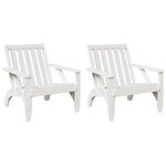 vidaXL Chaises de jardin adirondack lot de 2 75x77x77 cm