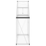 vidaXL Serre avec cadre de base argent 169x58x195 cm aluminium