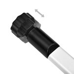 vidaXL Système de garde-robe télescopique avec barres Aluminium