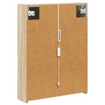 vidaXL Armoire Miroir de Salle de Bain Chêne Sonoma