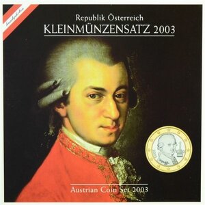 Coffret série euro BU Autriche 2003 (Mozart)