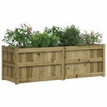 vidaXL Jardinière 150x50x50 cm bois de pin imprégné