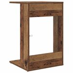 vidaXL Table d'appoint Bois ancien 40 x 38 x 62 5 cm Bois d'ingénierie
