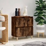 vidaXL Buffet Chêne fumé 60x35x70 cm Bois d'ingénierie