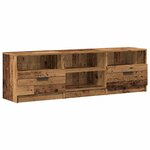 vidaXL Meuble TV vieux bois 150x33 5x45 cm bois d'ingénierie