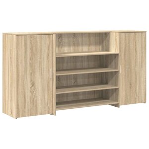 vidaXL Bureau réception chêne sonoma 200x50x103 5 cm bois d'ingénierie