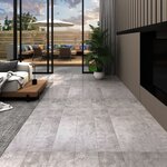 vidaXL Dalles de plancher PVC autoadhésif 5 21 m² 2 mm gris terre