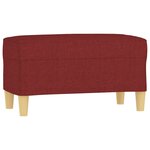 Banc banquette rouge bordeau x 70 x 35 x 41 cm tissu 02_0010587