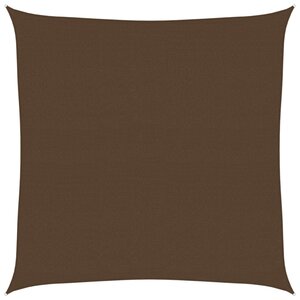 vidaXL Voile d'ombrage 160 g/m² Marron 7x7 m PEHD