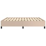 vidaXL Cadre de lit sans matelas cappuccino 160x200 cm similicuir