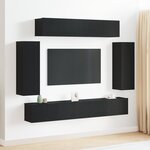 vidaXL Set de 6 meubles TV - Finition bois ancien