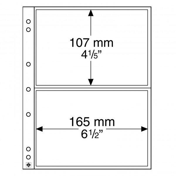 Feuilles Numis 2C pour billets  cartes postales.